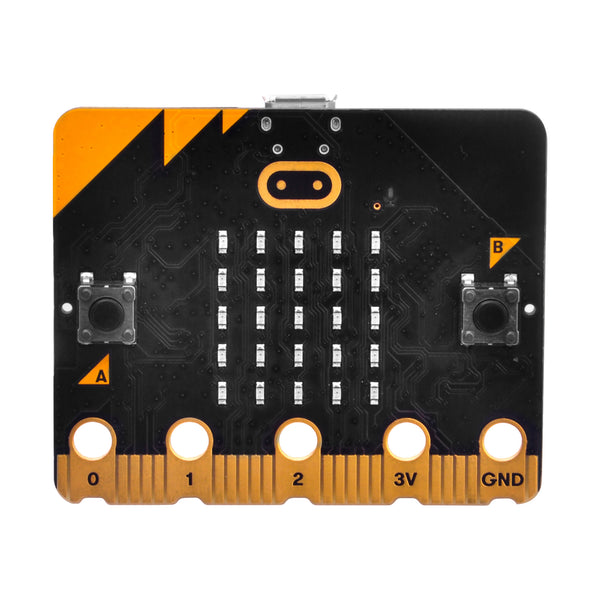 BBC micro:bit micro-controller with motion detection, compass, LED display and Bluetooth