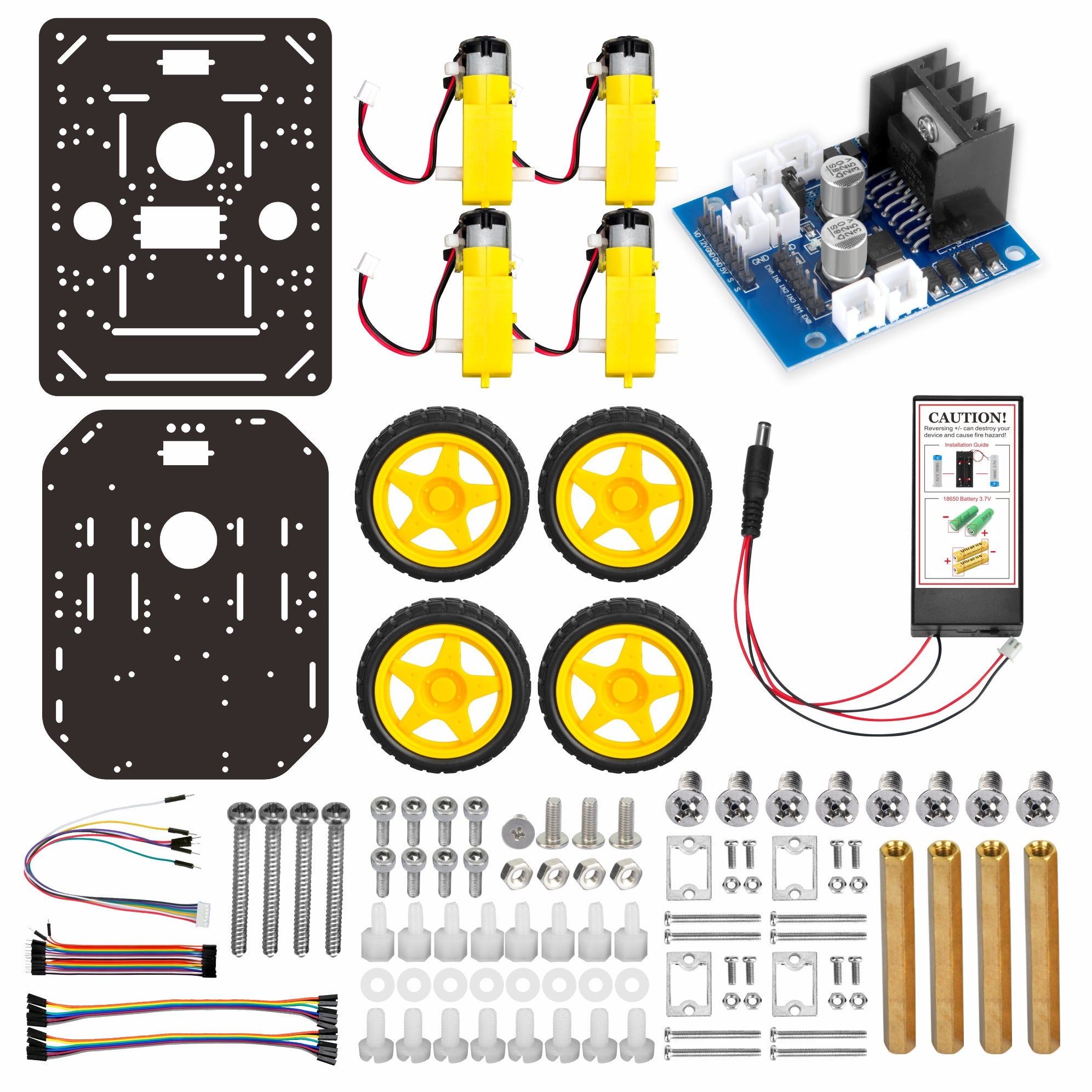 OSOYOO FlexiRover DIY Robot Chassis for Arduino