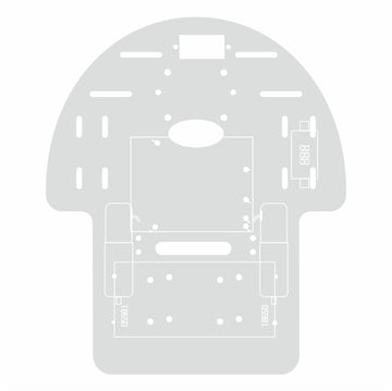 Acylic chaiss for espro 2wd robot car
