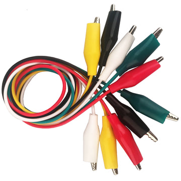 Alligator Clips-5 Pieces/5 Colors/Test Lead Set  20.5 inches/50cm (1 Pack) for Arduino Lilypad