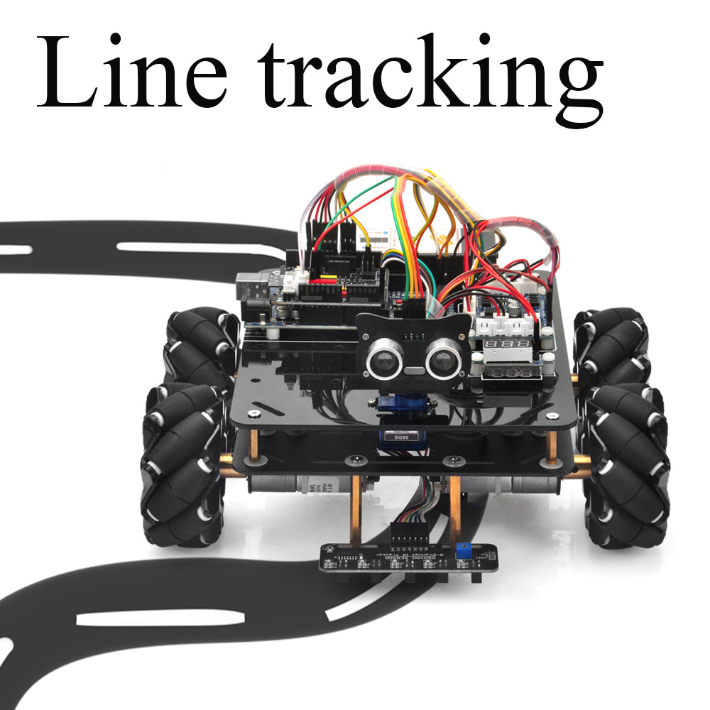 OSOYOO Omni Directional Mecanum Wheels Robot Car Kit Martinique