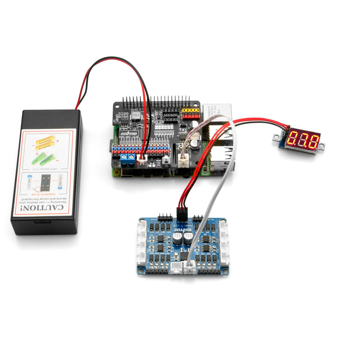 OSOYOO PWM I/O hat for Raspberry Pi Model#2021002800