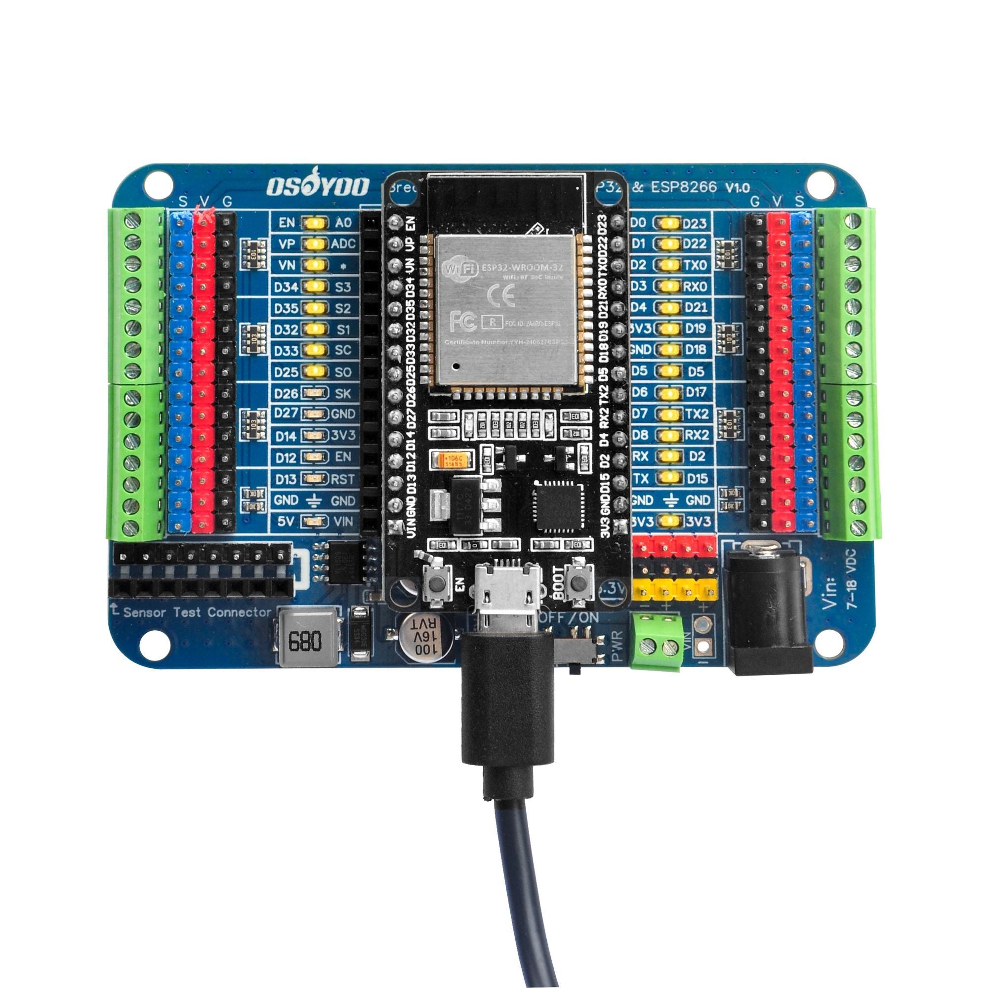 VOANZO 2 Stuks ESP8266 Breakout Board – GPIO 1 Naar 2 Terminal Schroefboard Voor ESP12E, Handig Voor Smart Home Projecten 5 miniatura