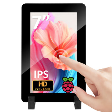 OSOYOO 7 inch DSI Touch Screen 720×1280 IPS Display, DSI Power & Video (No Extra Cables), Portrait/Landscape Rotatable Bare Screen for Raspberry Pi4B/3B+/3B/3A+/5