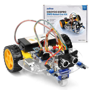 Espro 2WD Robot Car Kit – ESP32 STEM Learning with 7 Projects
