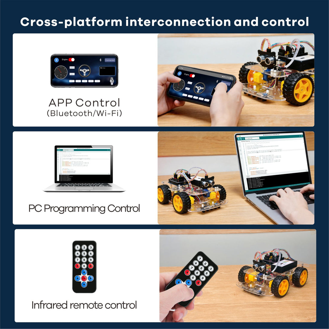 OSOYOO V3 Robot Car Starter Kit for Arduino UNO