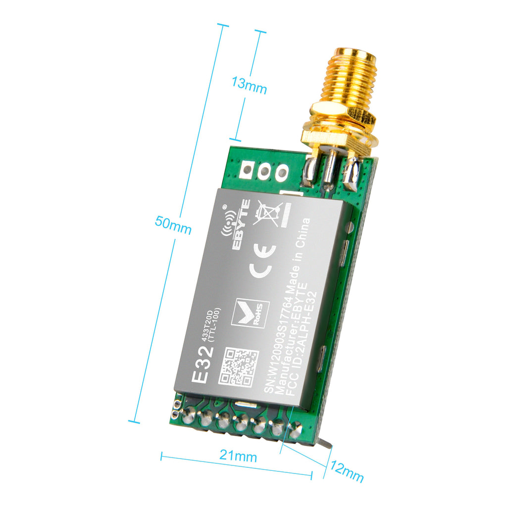 LoRa 433Mhz UART Wifi Module Antenna Arduino OSOYOO Store LoRa 433Mhz UART Wifi Module Antenna Arduino OSOYOO Store
