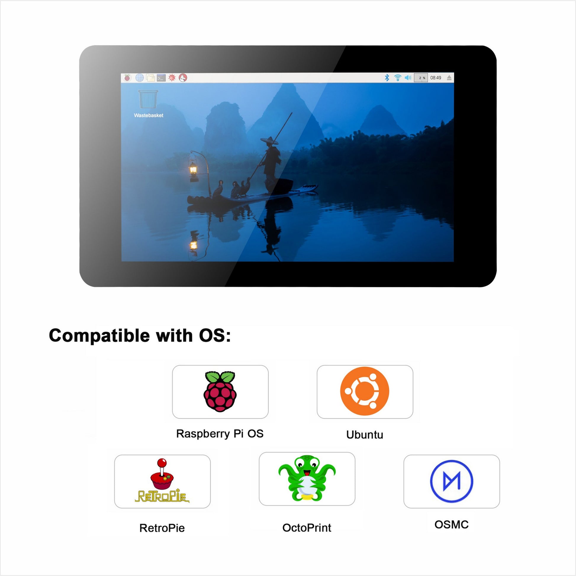 Raspberry Pi 7inch DSI LCD Touch Screen IPS Display Capacitive