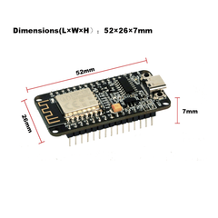 OSOYOO NodeMCU Module USB-C ESP8266 ESP-12F Carte de développement WiFi avec CH340 pour Arduino IDE/Micropython Comprend un tutoriel 