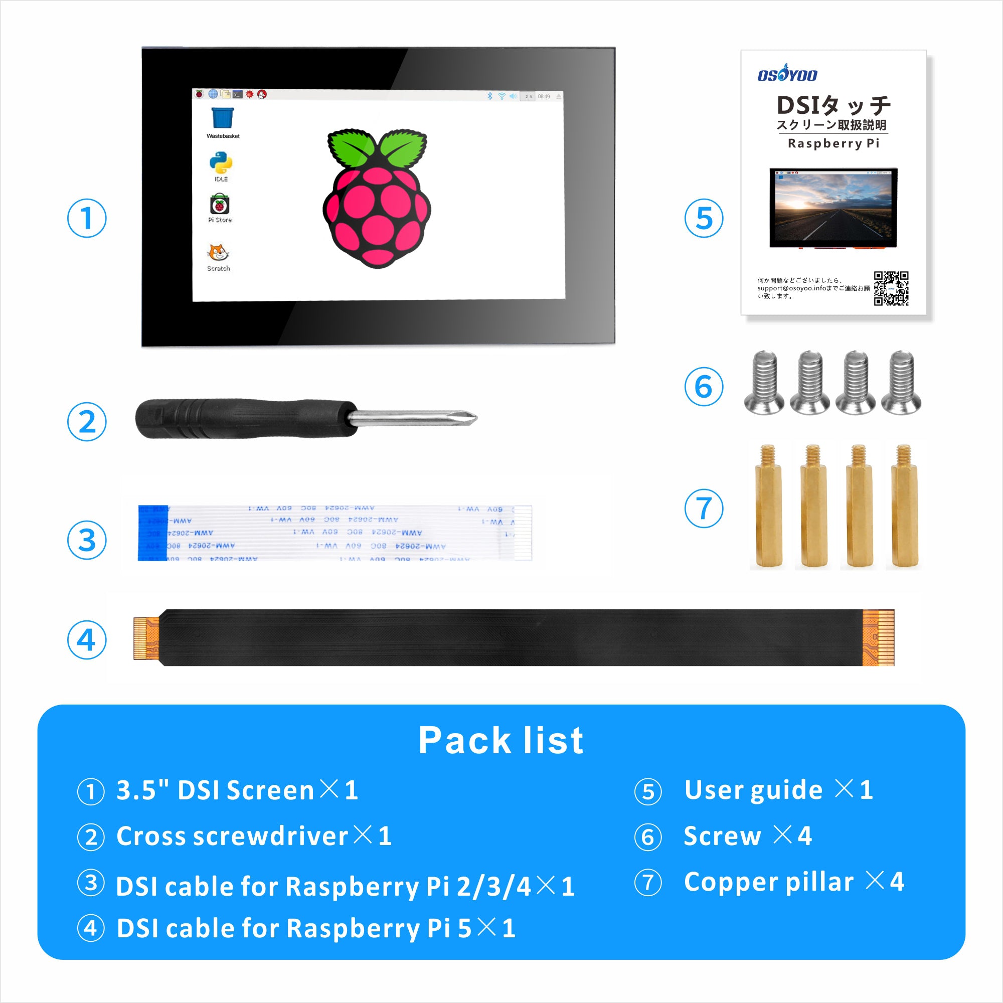 OSOYOO 3.5" Touchscreen for Raspberry Pi 5/4/3/2: Perfect Pi Companion