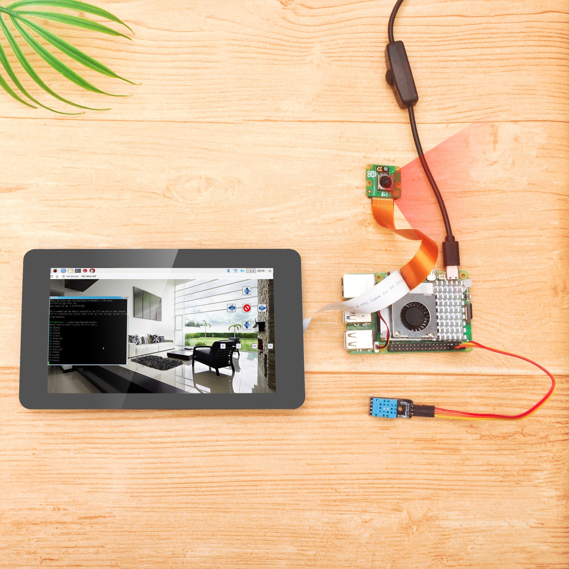 FPC Flex extension cable for DSI screen to Raspberry Pi 5