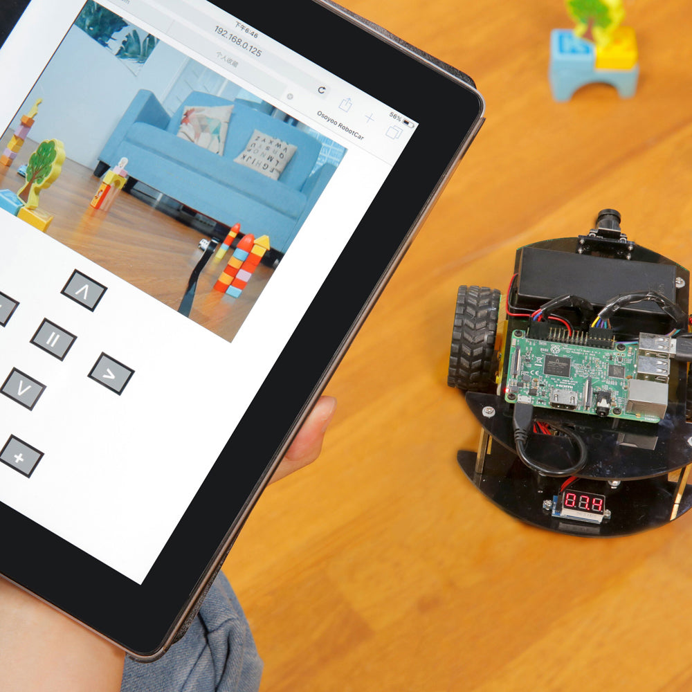 Open Box OSOYOO Robot Car Kit Smart Car Learning Kit for Raspberry Pi