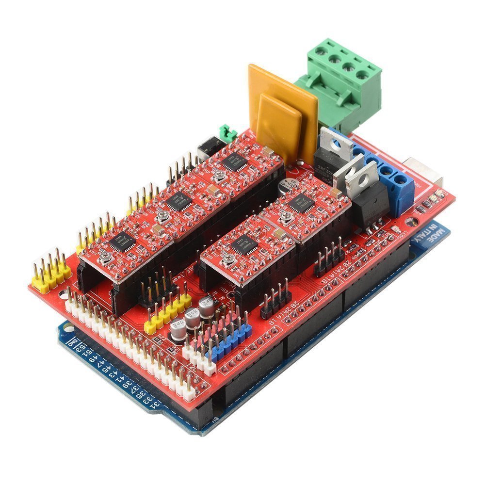OSOYOO 3D Printer Controller Kit Ramps 1.4 + Full Graphic Smart Display Controller + Mega2560 + A4988 Stepper Motor Driver for RepRap