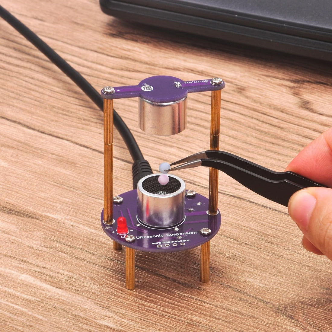 OSOYOO 超音波浮揚 DIY キット Acoustic Levitation ：はんだ付けを学び、半田付け電子工作キット 音響浮揚キット Ultrasonic Levitatio