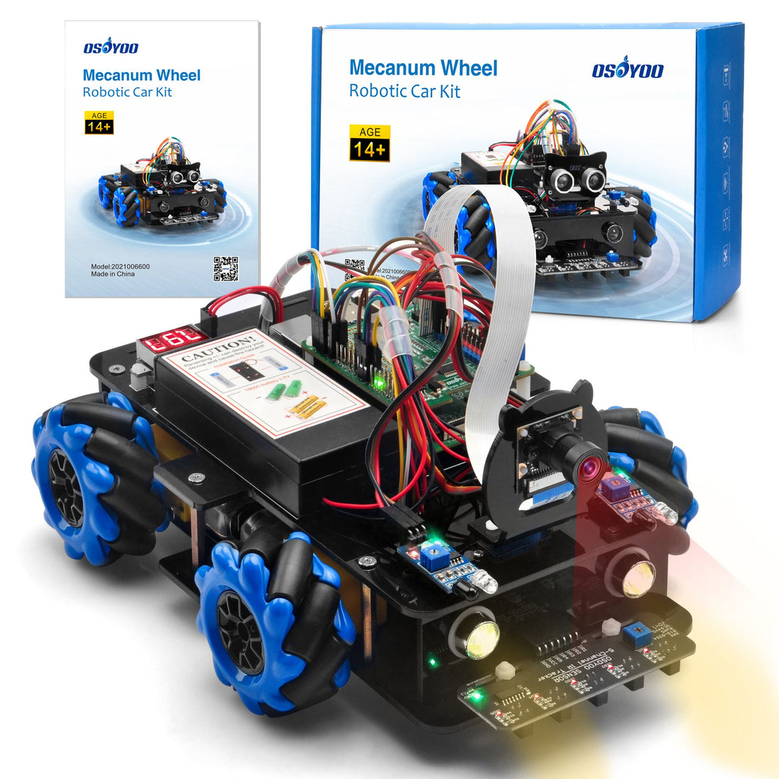 Mecanum-Roboterauto für Arduino/Raspberry Pi