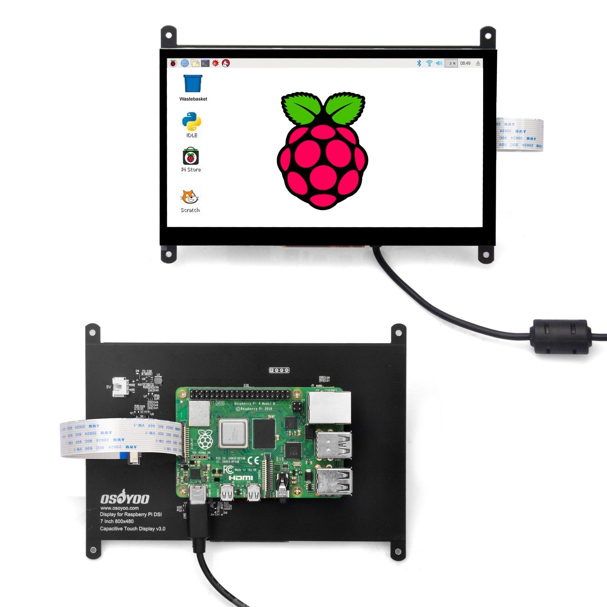 OSOYOO 15-pin Ribbon Cables(15cm/30cm/50cm) Package for Raspberry PI D