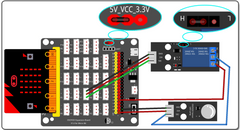 1 channel Relay module Used in OSOYOO STEM Kit for Micro:bit ,Arduino ,Raspberry Pi  (model#2019011500)