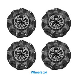 4 pcs Mecanum Wheel for 370 or 520 Gear Motor