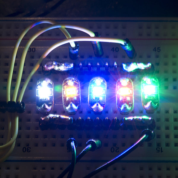 KOOKYE Lilypad LEDs Red/Yellow/White/Blue/Green (25x Lilypad LED) for Arduino Rapsberry Pi (25x Lilypad LED)