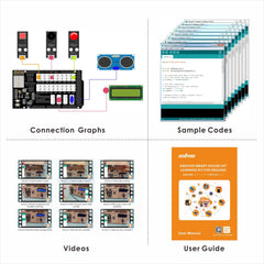 OSOYOO Smart Home IoT Starter Kit V2 for Arduino MEGA2560,Learning STEM Electronic Engineering Coding Programming