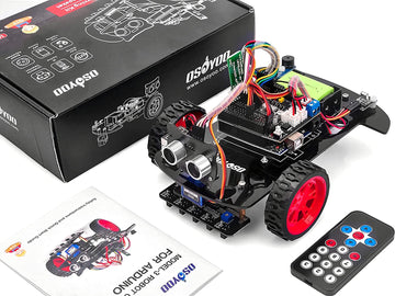 OSOYOO２輪 駆動 スマート ロボットカー スターターキット バッテリー付き(ロボットカー3台+バッテリー6本)