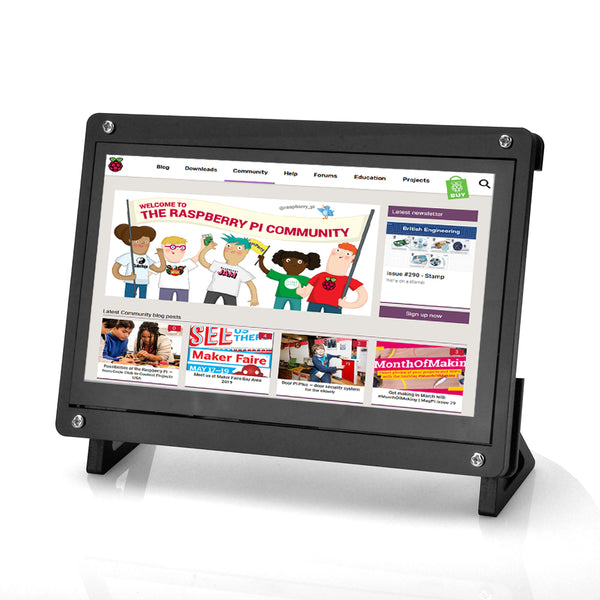 7 Inch Touch Screen and Stand TFT LCD Display HDMI 1024x600 Driver Free for Raspberry Pi,Computer,TV Box,DVR,Game Device