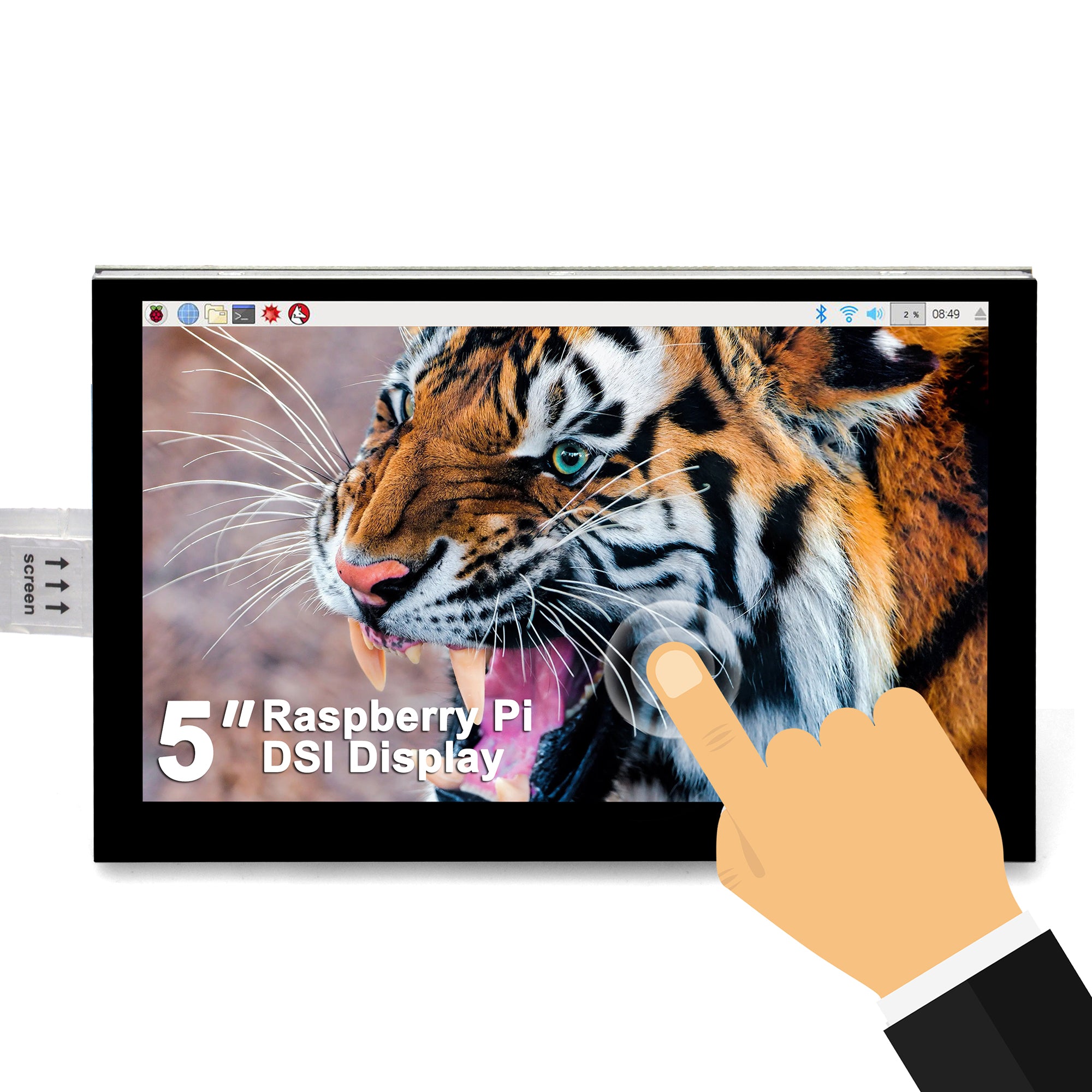 OSOYOO 5-Zoll-Mipi-DSI-Touchscreen-LCD-Display für Raspberry Pi, PNP, kein Treiber erforderlich! 