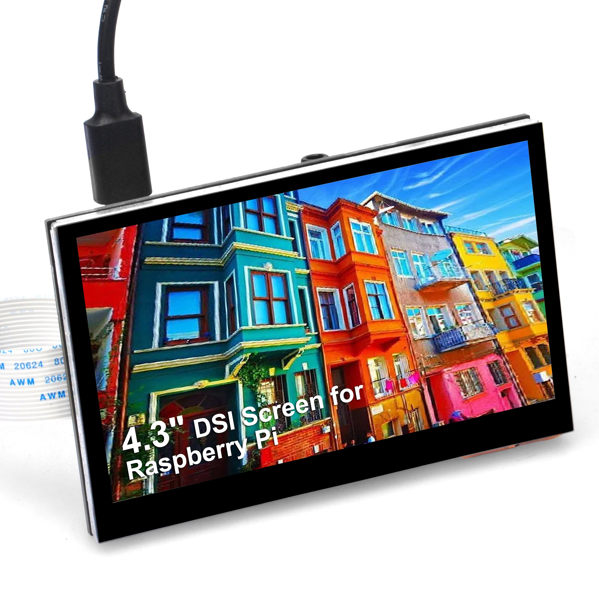 OSOYOO 4.3 Inch MIPI DSI IPS Touch Screen LCD Display 800x480  for Raspberry Pi 5/4/3/2