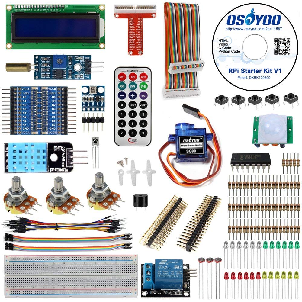 osoyoo raspberry pi pico kit, python programming... OSOYOO Raspberry Pi Starter Kit for Beginners