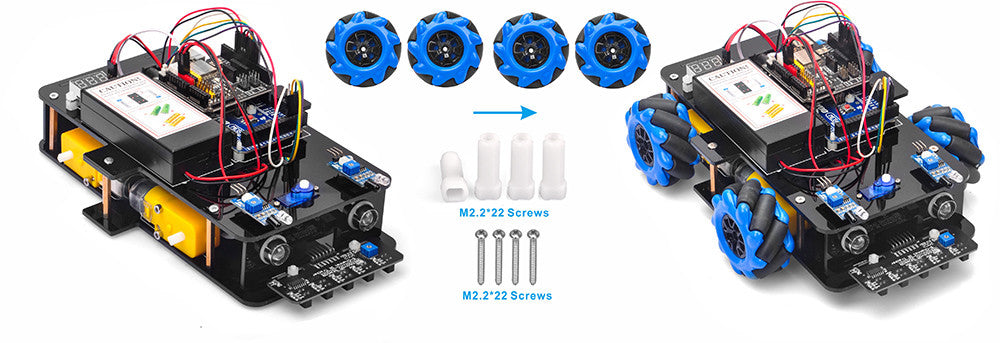 Motor flexible couplers for arduino robotic car kit (Model #2021006600)