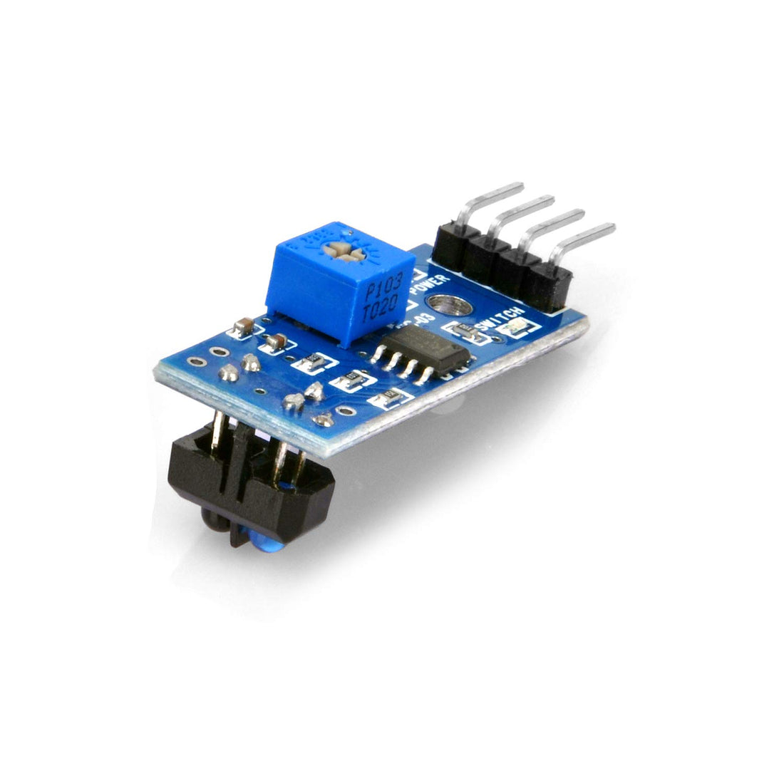OSOYOO 10 Stück TCRT5000 IR-Lichtschranken-Sperrlinien-Track-Sensormodul für Arduino Smart Car Robot mit 5 8-poligen Überbrückungsdrähten von Buchse zu Buchse