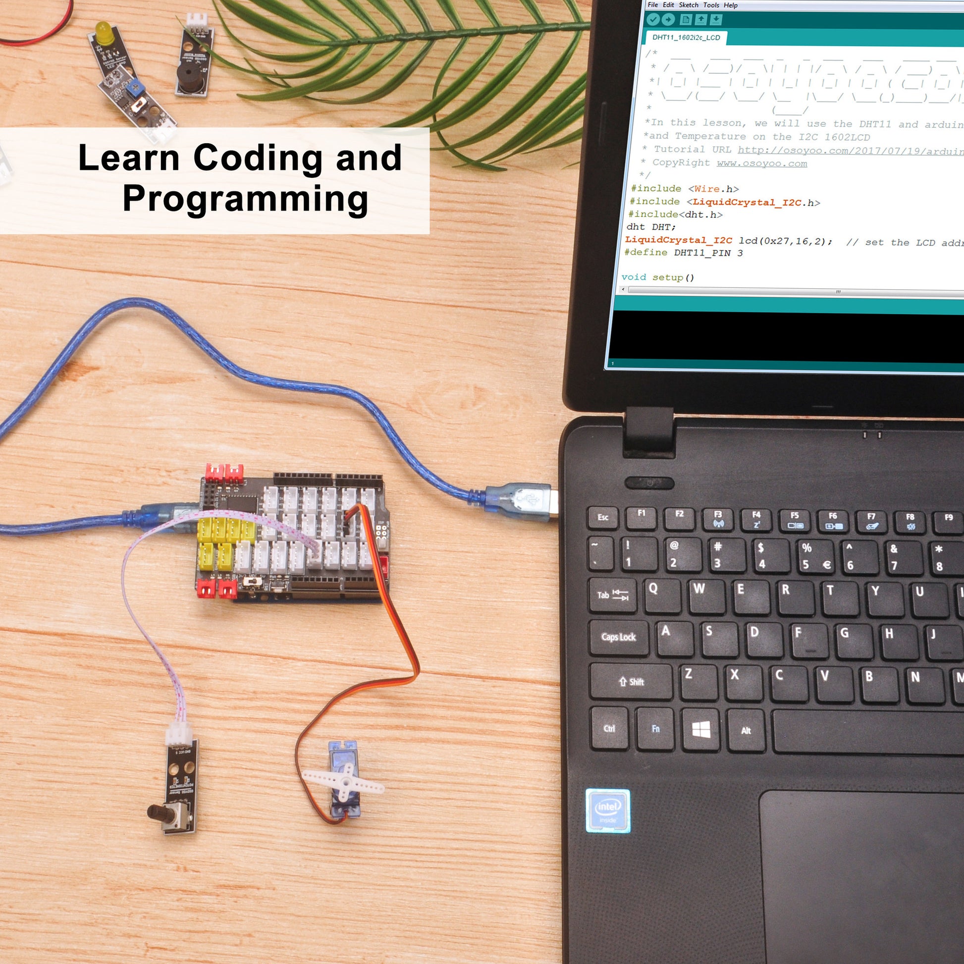 OSOYOO Starter Kit for Arduino With Ultimate Bundle Includes Developme