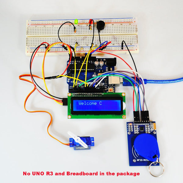 Kit de démarrage principal de sécurité OSOYOO RFID pour Arduino UNO R3 Mega2560, apprentissage de base, bricolage