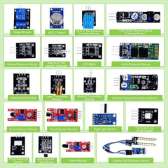 Kit de capteurs ultime OSOYOO 20 en 1 pour Arduino Raspberry Pi