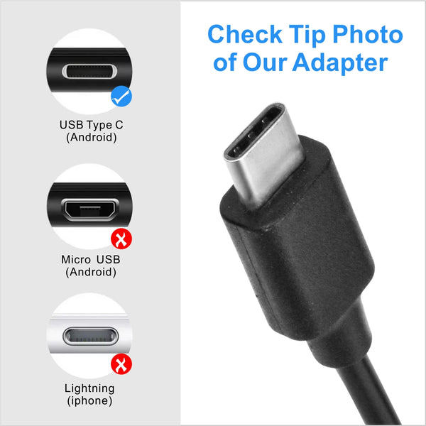 OSOYOO Charger Adapter 5V 3.1A USB-C Power Supply Fast Wall Charger 5ft for Raspberry Pi 4B Samsung Galaxy Google Pixel 1Y Warranty