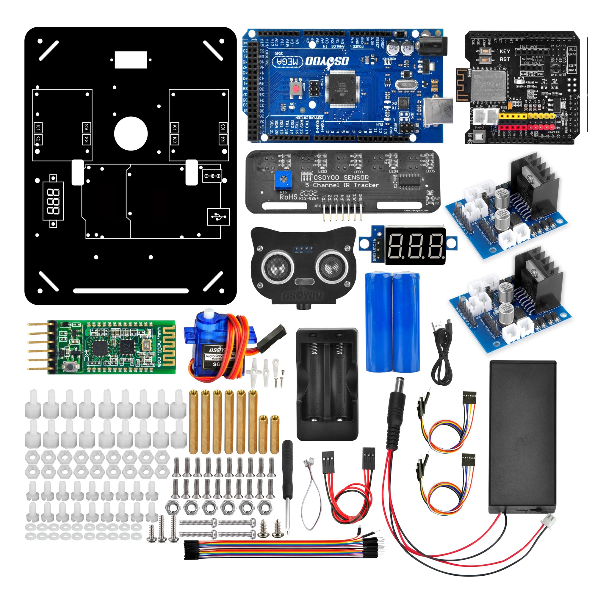 Robot Car Electronics Kit for Arduino Robotic Chassis