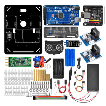 Robot Car Electronics Kit for Arduino Robotic Chassis (model ZZ012318MC)