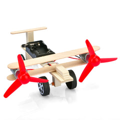OSOYOO Kit de bricolage à assembler en bois pour enfants, artisanat d'avion avec ascenseur, puzzle 3D, recommandé à partir de 7 ans