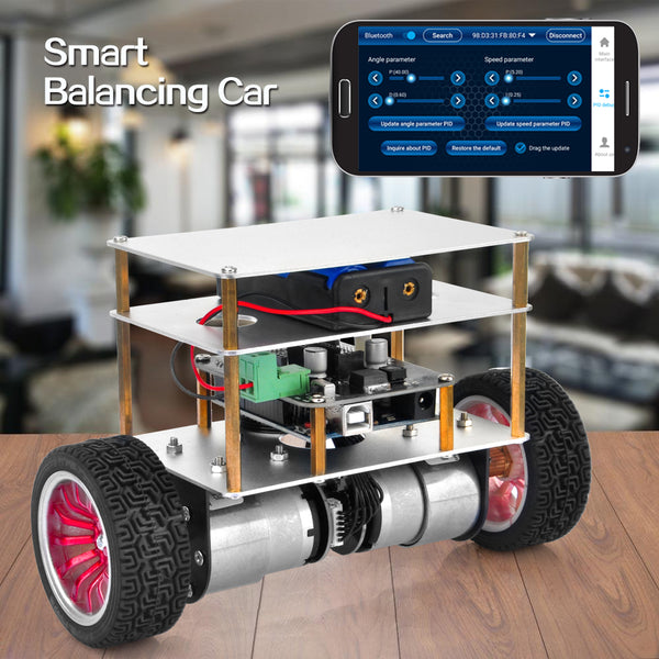 Kit de voiture robot d'équilibre Bluetooth à deux roues OSOYOO pour Arduino