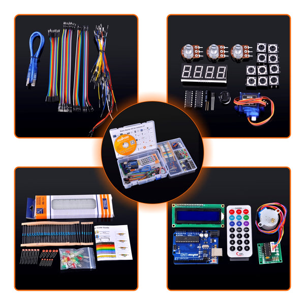 OSOYOO Starter Kit for Arduino, hardware and coding learning Model