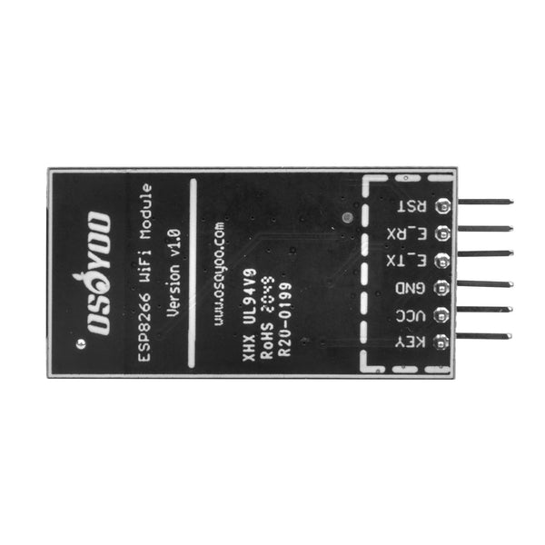 OSOYOO Module WiFi ESP8266, carte de module série WiFi ESP-12S pour Arduino, carte de développement de réseau de port distant d'émetteur-récepteur sans fil