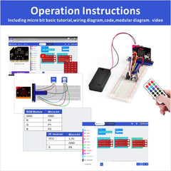 OSOYOO Starter Learning Kit for BBC Micro:bit Programming Makecode for Beginners and Kids Suitable for STEM Education