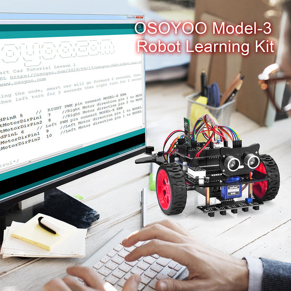 Voiture robot modèle 3 V2.0 remise à neuf, boîte ouverte, pour Arduino