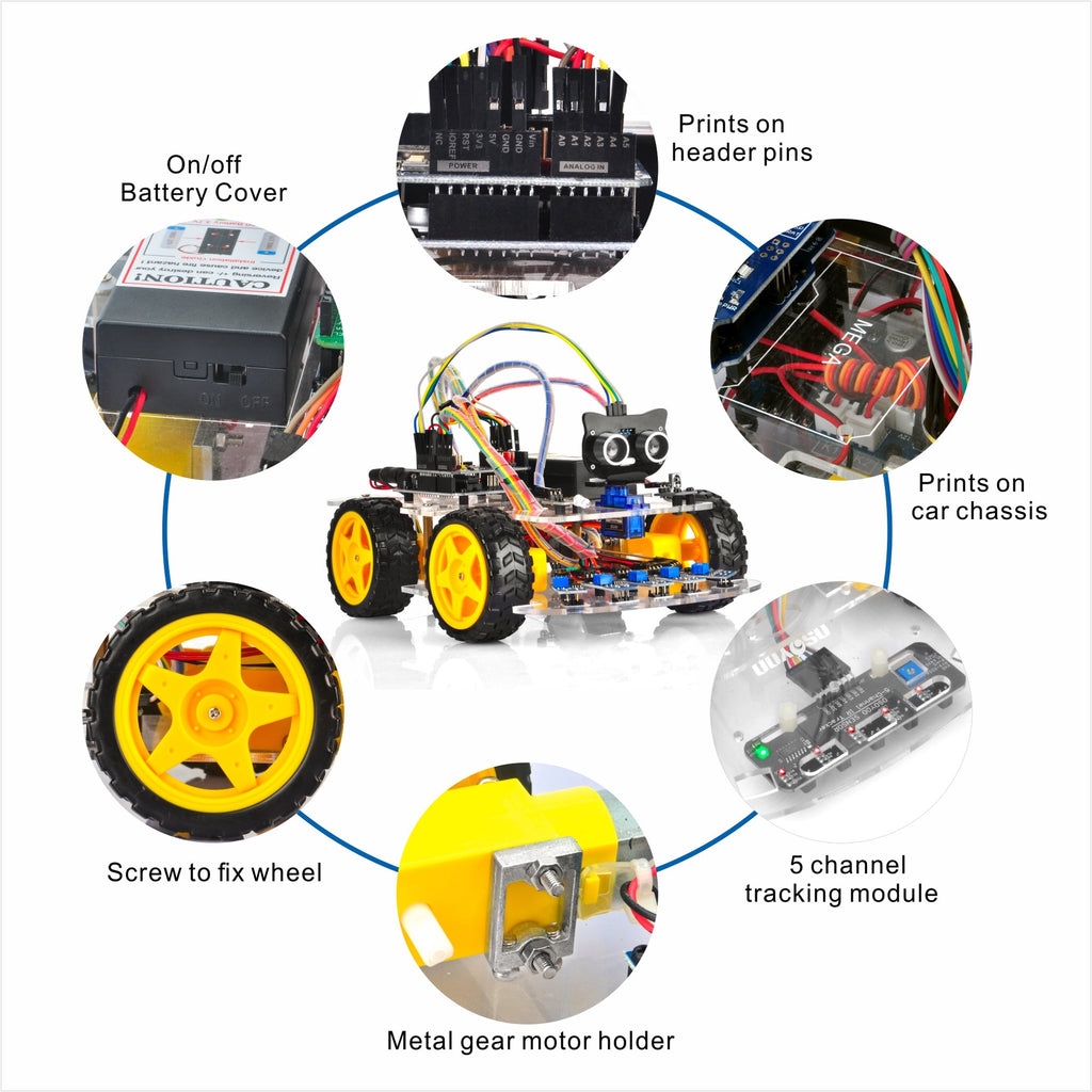 OSOYOO V2.1 Robot Car Starter Kit for Arduino Beginner – OSOYOO.Store