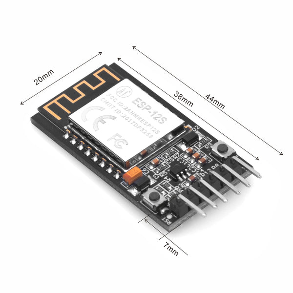 OSOYOO 2PCS ESP8266 WiFi Module, ESP-12S WiFi Serial Module Board, Wireless Transceiver Remote Port Network Development Board for Arduino