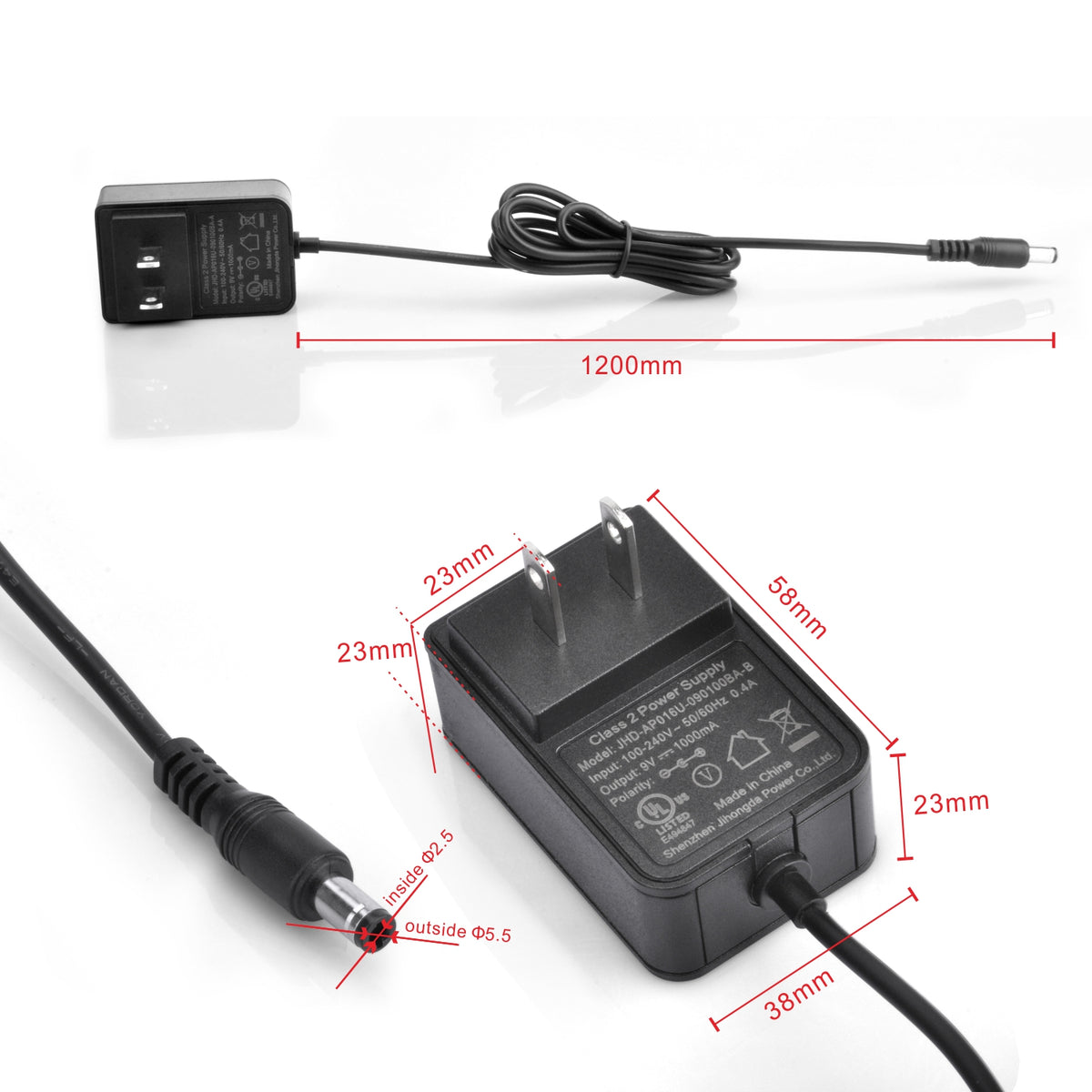 Arduino Power Supply adapter 9V 1A