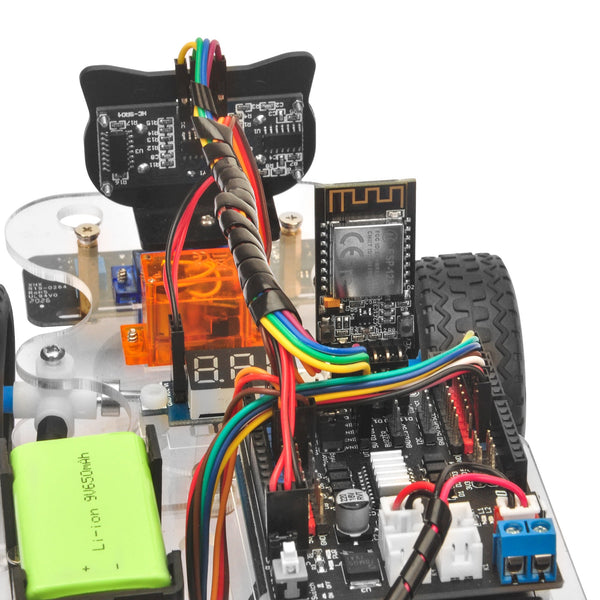 Voiture robot de sport de direction servo remise à neuf, boîte ouverte pour Arduino 