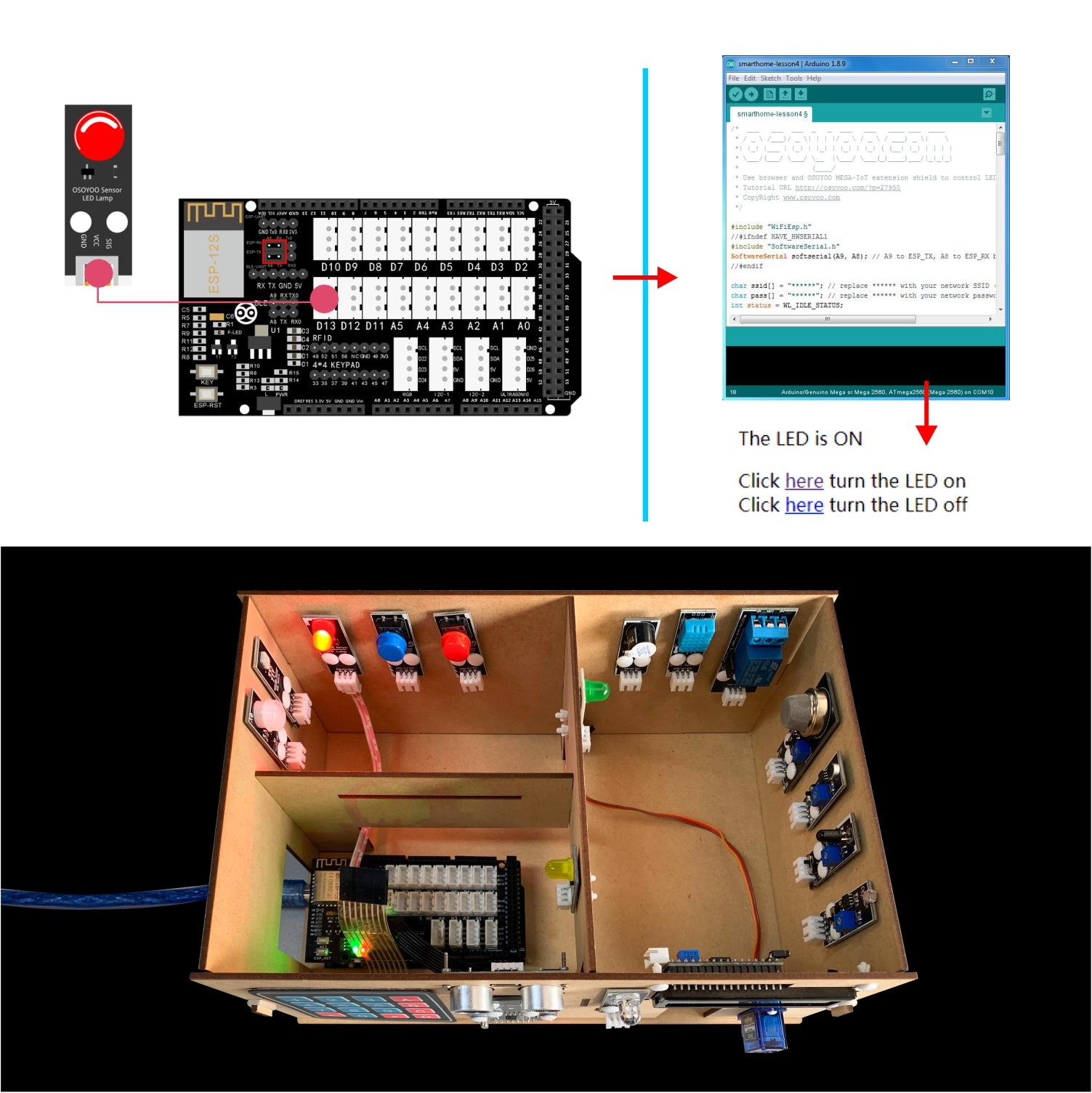 Arduino IoT smart home Kit Electronic STEM Set osoyoo