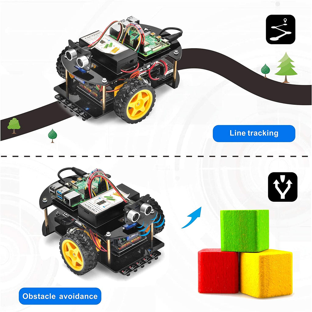 165セットーOSOYOO ロボットカー キット スマートカー Raspberry Pi 4