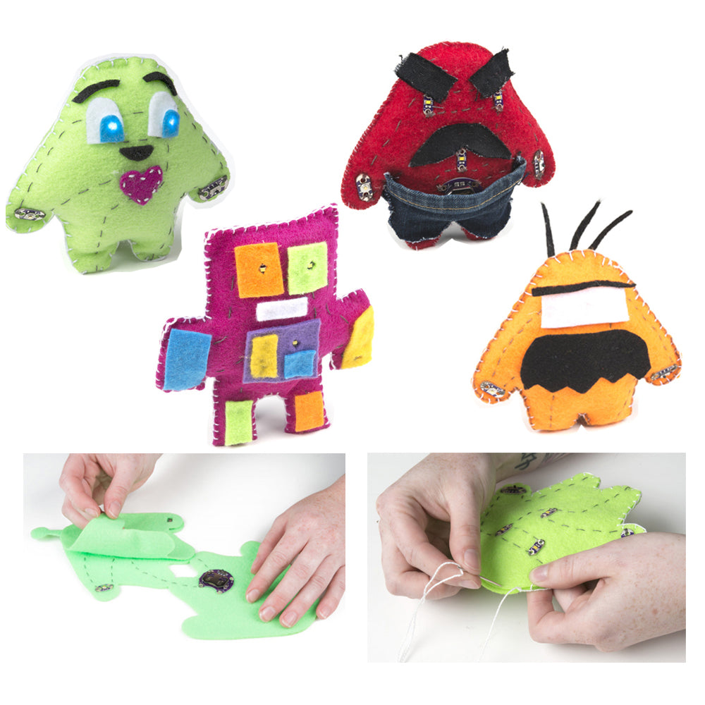 Conductive Thread Projects Lilypad E-Textile Starter Kit - Sewable ...
